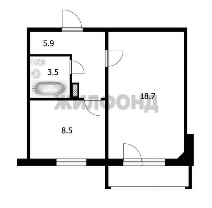 1-комн квартира Титова улица, д.257