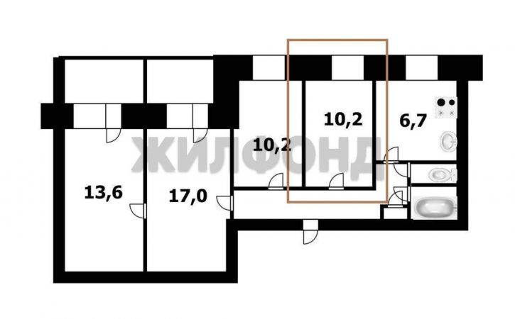 Комната Ключ-Камышенское Плато улица, д.8