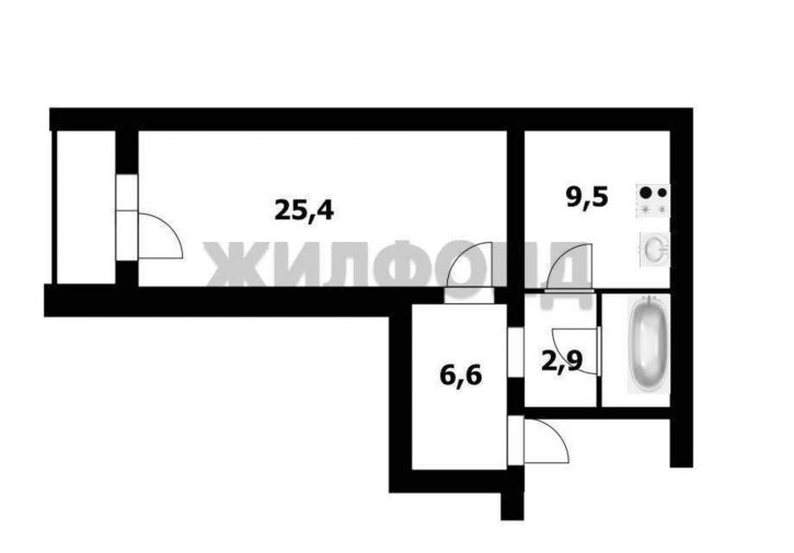 1-комн квартира Широкая улица, д.125