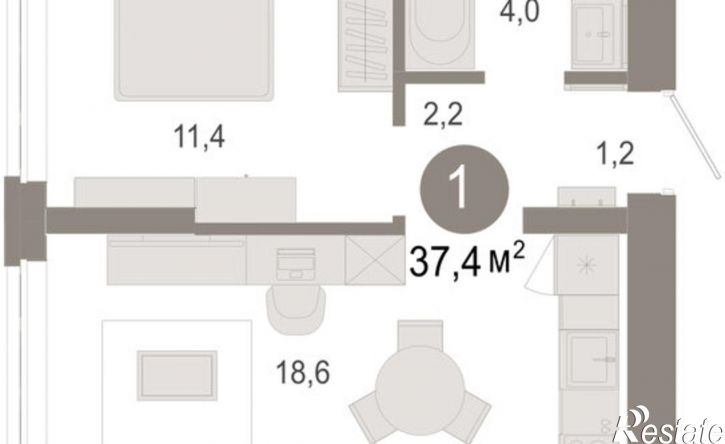2-комн квартира в новом доме ул Есенина, 9/2,  д. 9/2