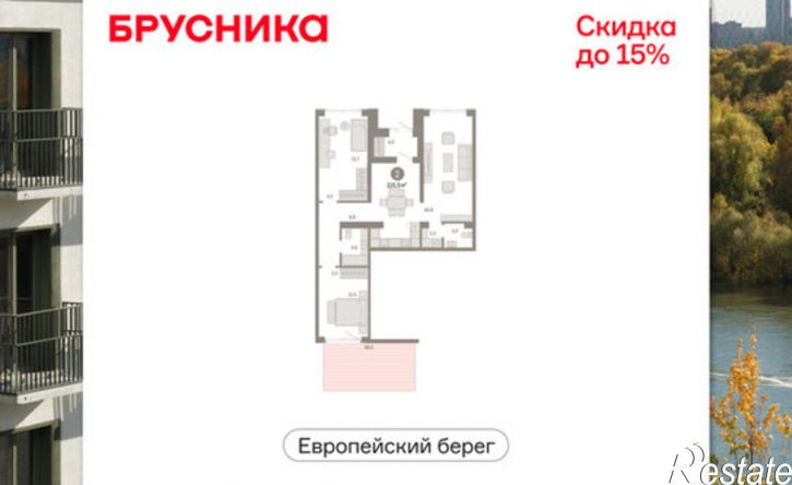 3-комн квартира в новом доме ул Большевистская, 102,  д. 102