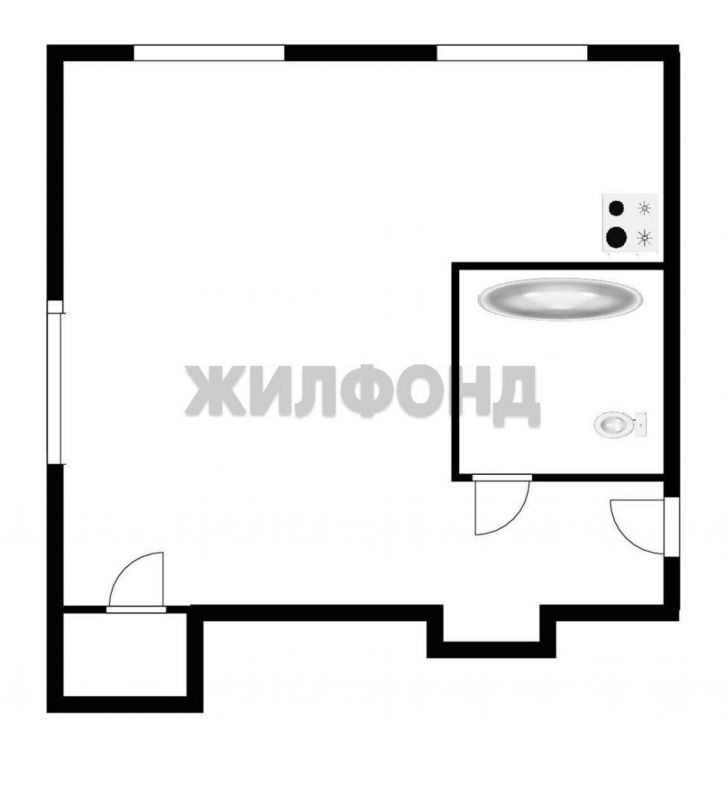1-комн квартира Мира улица, д.30
