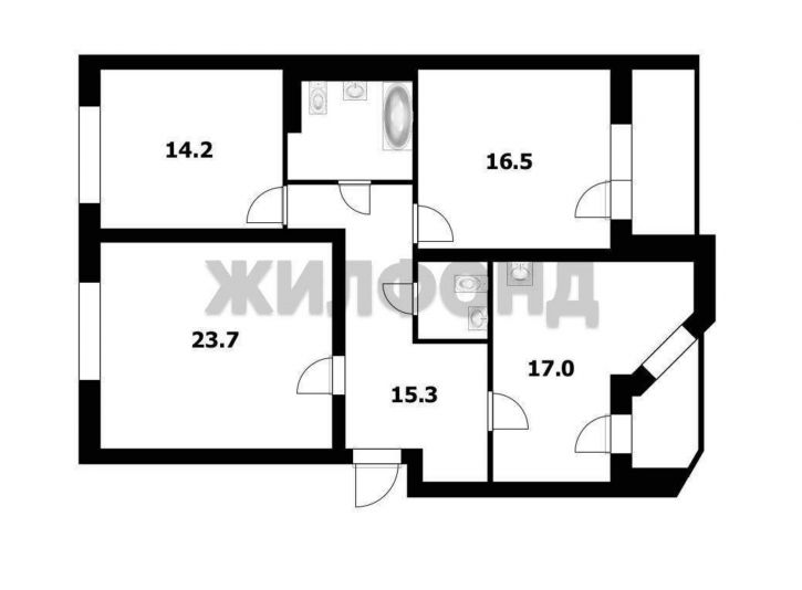 3-комн квартира Кирова улица, д.46
