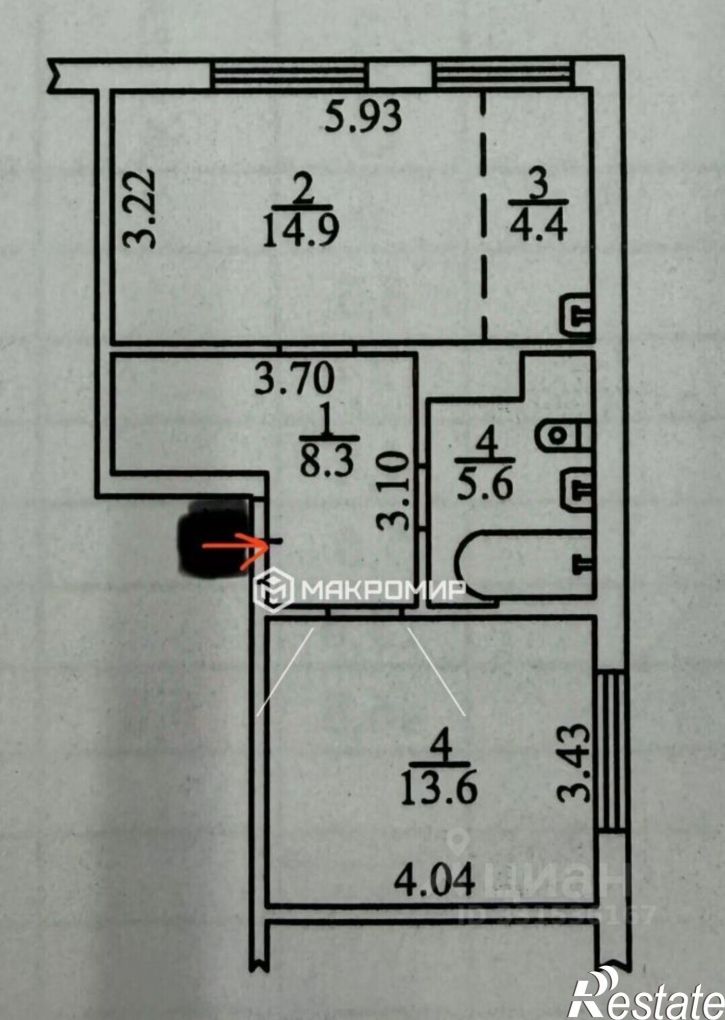 2-комн квартира Красный пр-кт, 180,  д. 180