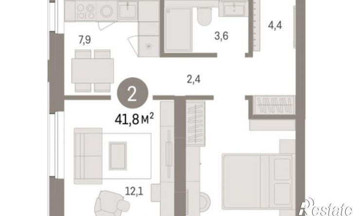 3-комн квартира в новом доме ул Журинская, 131А,  д. 131А