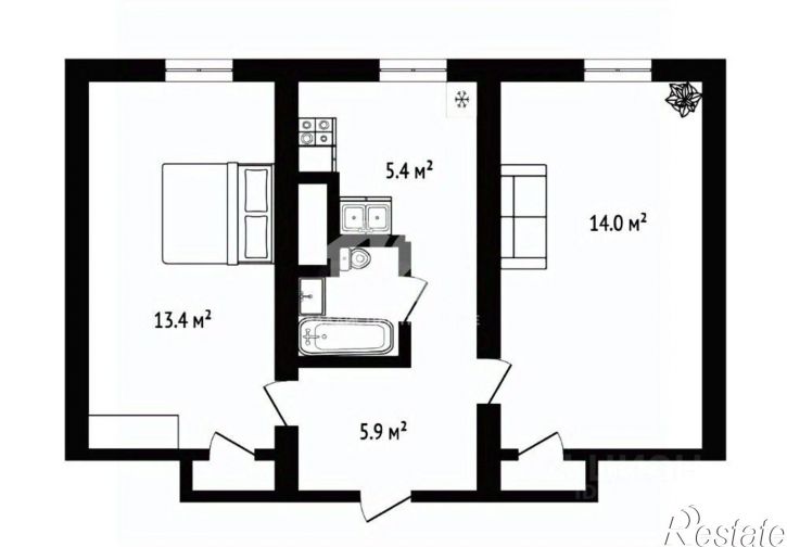 2-комн квартира Петропавловская улица, 7,  д. 7