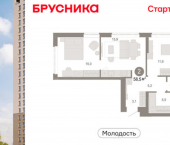 3-комн, 58 кв м, этаж 5/25 улица Есенина, 9/2