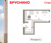 1-комн, 30 кв м, этаж 16/25 ул Есенина, 9/2