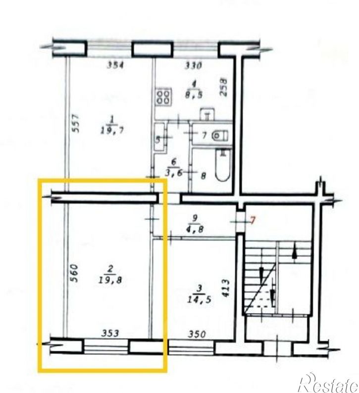 3-комн квартира улица Халтурина, 16,  д. 16