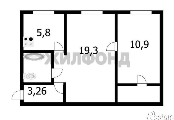 2-комн квартира Димитрова проспект, д.13