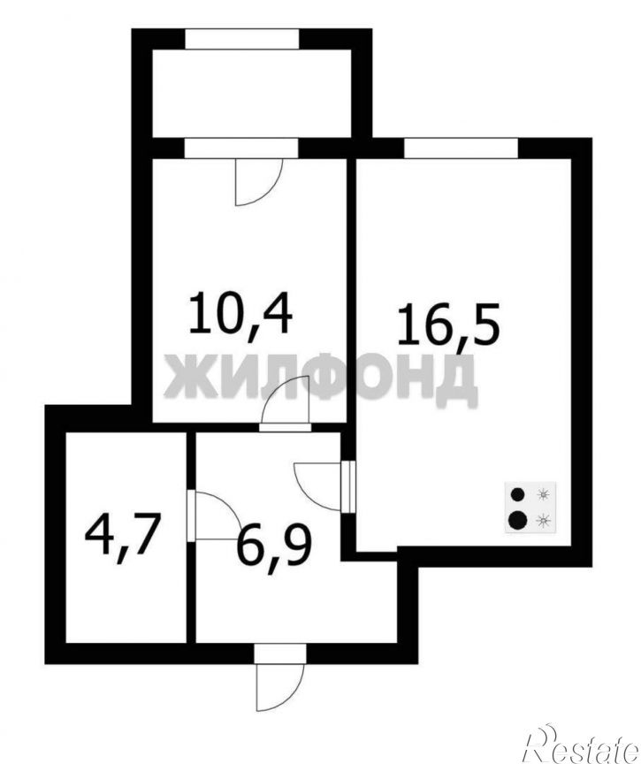 2-комн квартира Кавалерийская улица, д.25