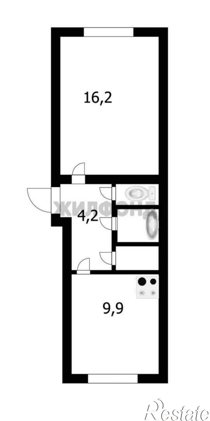 1-комн квартира Мясниковой улица, д.8/1
