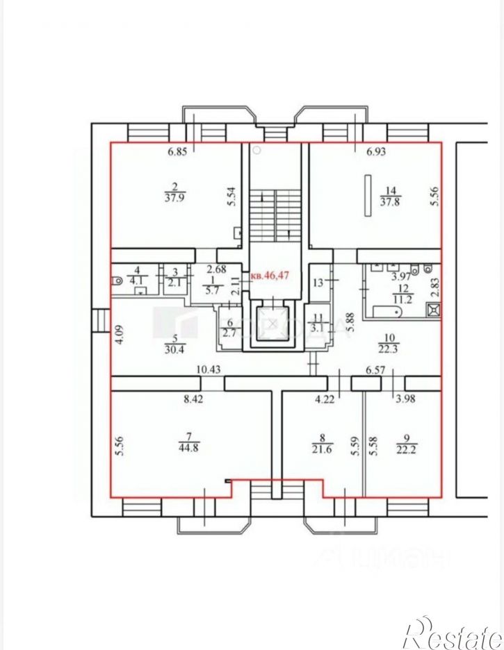 5-комн квартира ул Ермака, 3,  д. 3