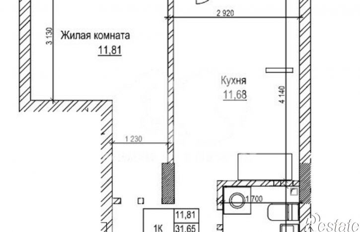 1-комн квартира ул Федора Ивачева, 28,  д. 28