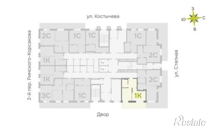 1-комн квартира в новом доме пер 3-й Серафимовича, 4,  д. 4