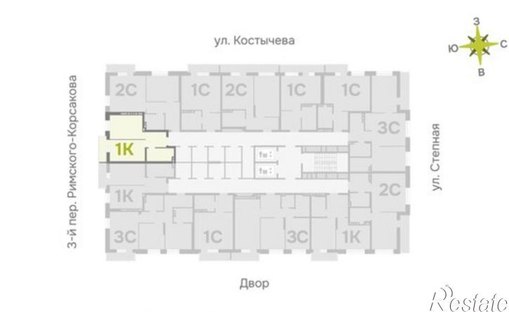1-комн квартира в новом доме пер 3-й Серафимовича, 4,  д. 4