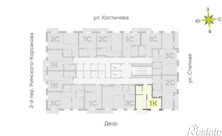 1-комн квартира в новом доме пер 3-й Серафимовича, 4,  д. 4