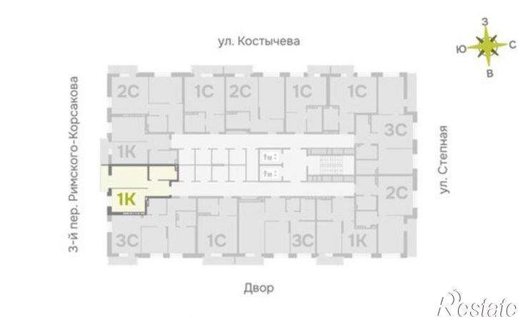 1-комн квартира в новом доме пер 3-й Серафимовича, 4,  д. 4