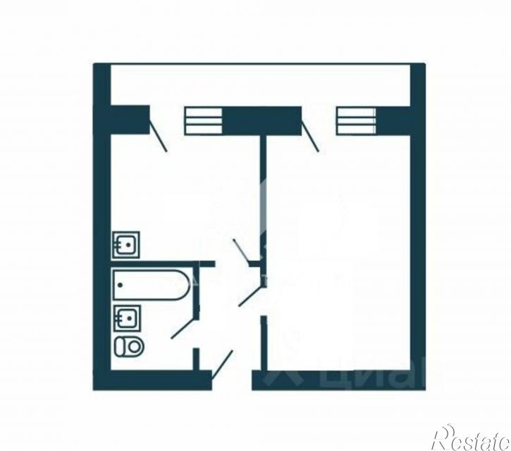 1-комн квартира ул Гребенщикова, 1,  д. 1