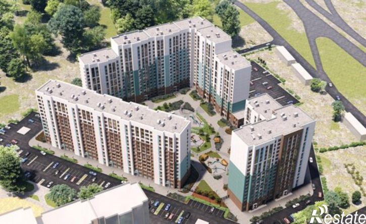 1-комн квартира в новом доме ЖК Самоцветы