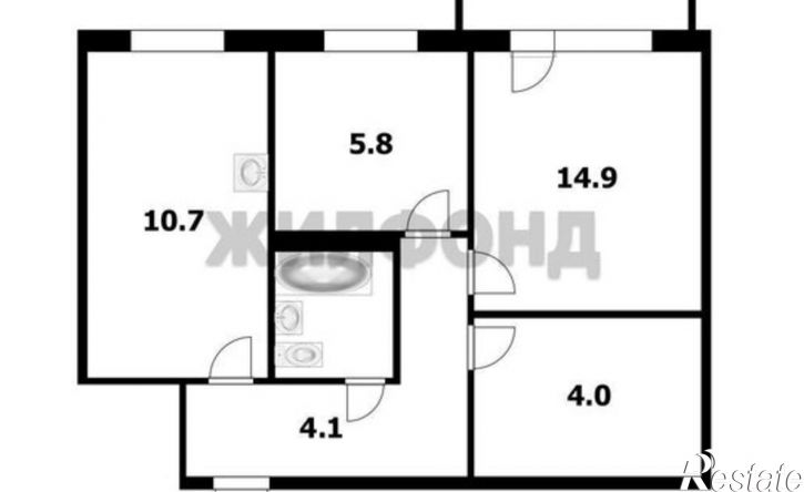 2-комн квартира ул Ватутина, 63/1,  д. 63/1