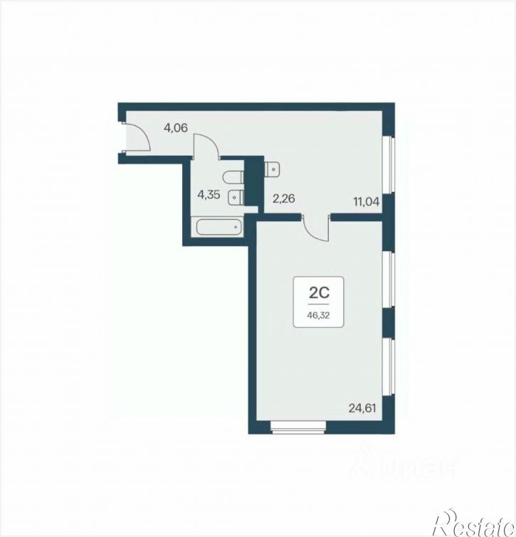 2-комн квартира в новом доме Красный пр-кт, 180,  д. 180