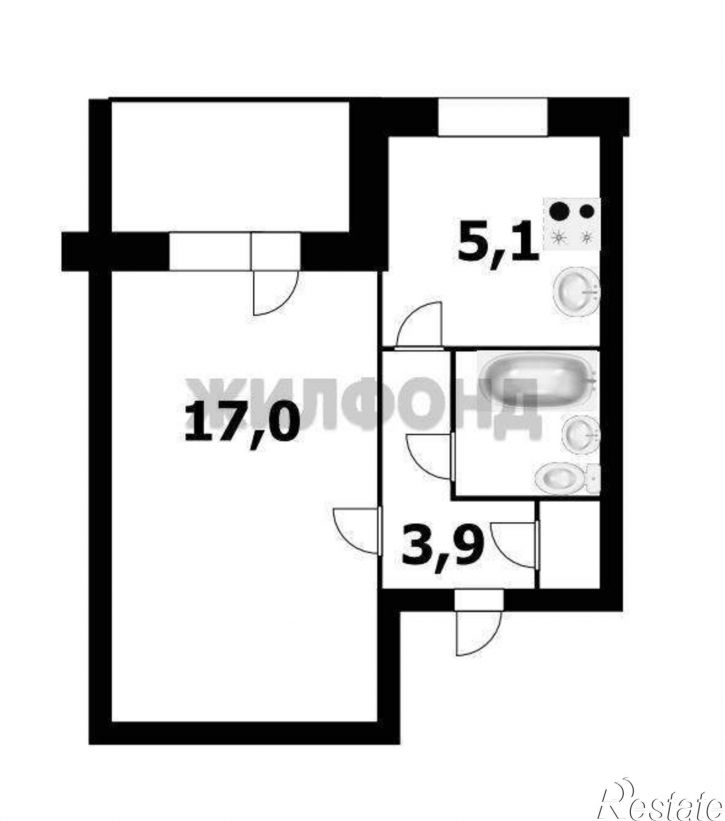 1-комн квартира Кошурникова улица, д.37/1