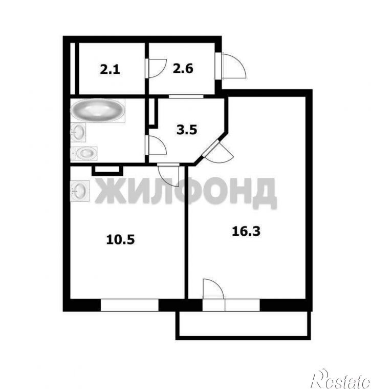 1-комн квартира Гребенщикова улица, д.6