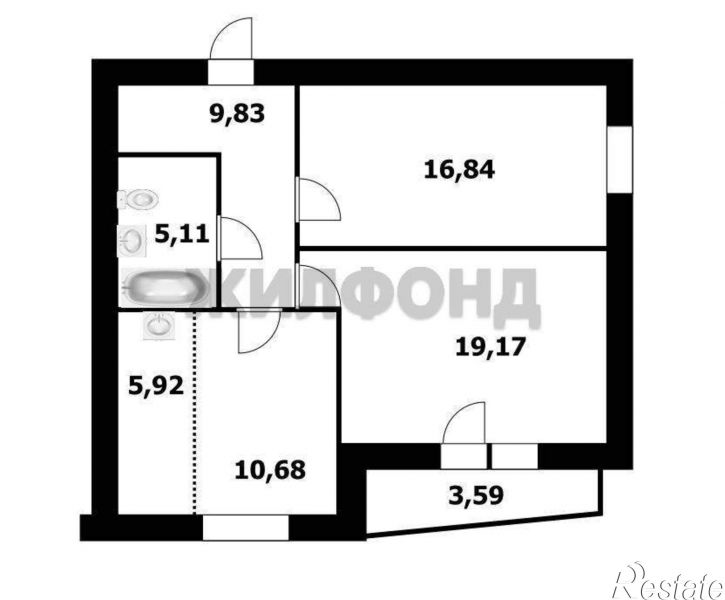 3-комн квартира Овражная улица, д.3
