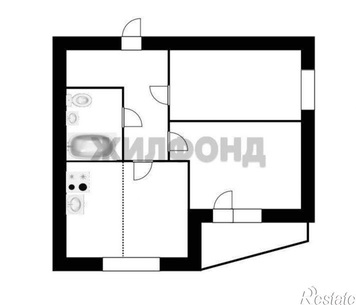 2-комн квартира Овражная улица, д.3