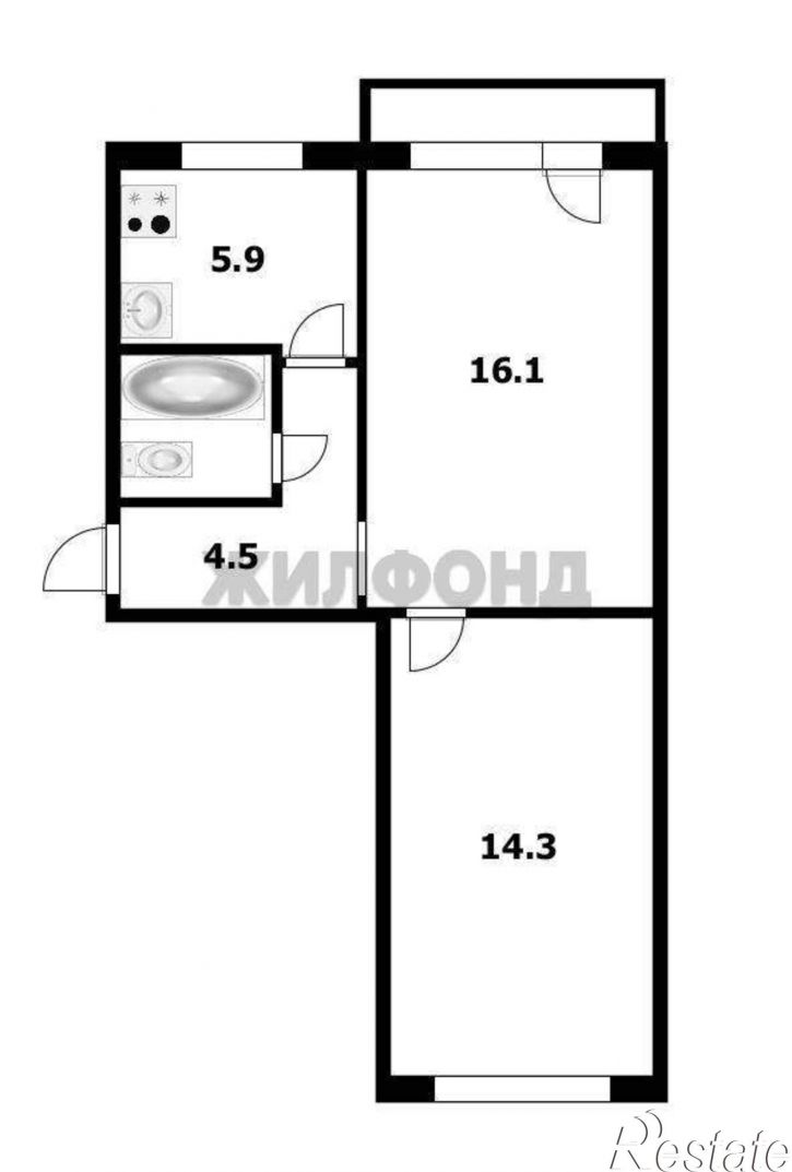 2-комн квартира Зорге улица, д.249