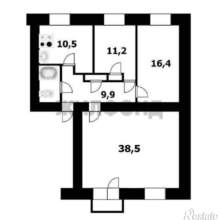 3-комн квартира Депутатская улица, д.28