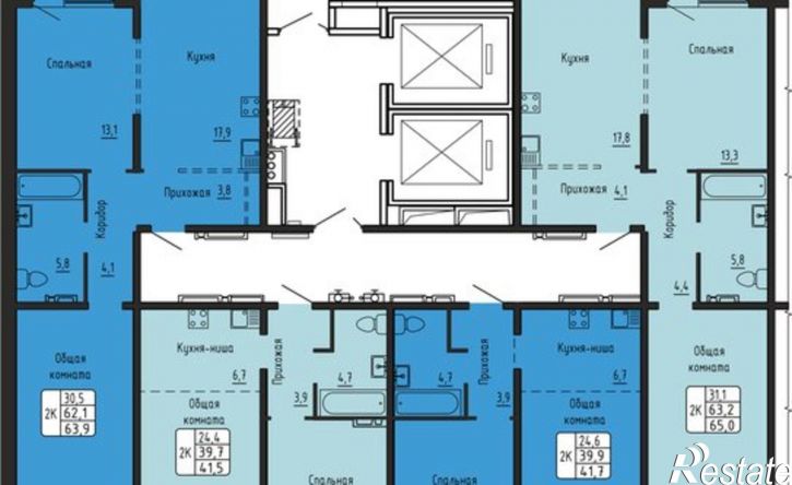 2-комн квартира в новом доме ул Большая, 596,  д. 596