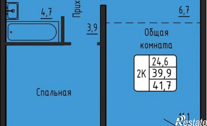 2-комн квартира в новом доме ул Большая, 596,  д. 596
