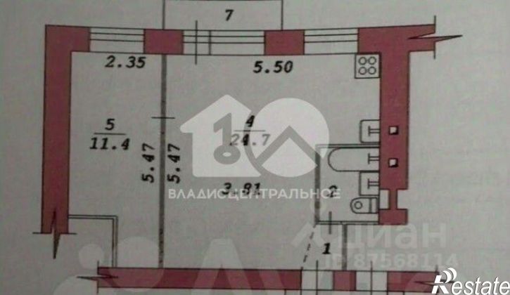 2-комн квартира пр-кт Димитрова, 12,  д. 12