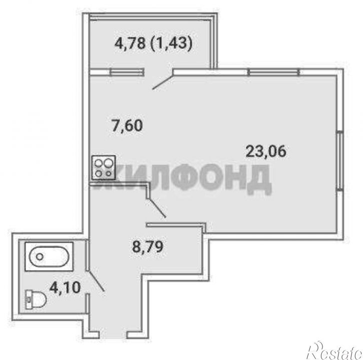 1-комн квартира Обогатительная улица, д.9
