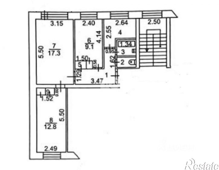 3-комн квартира ул Сибирская, 40,  д. 40