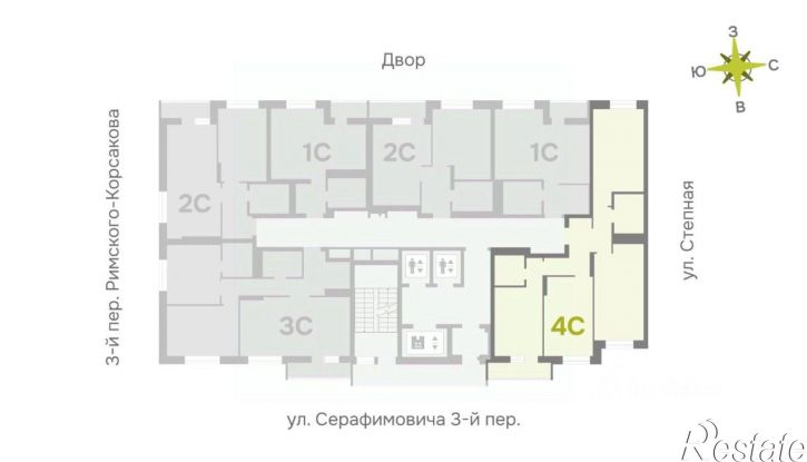 4-комн квартира в новом доме ул Костычева, 15,  д. 15