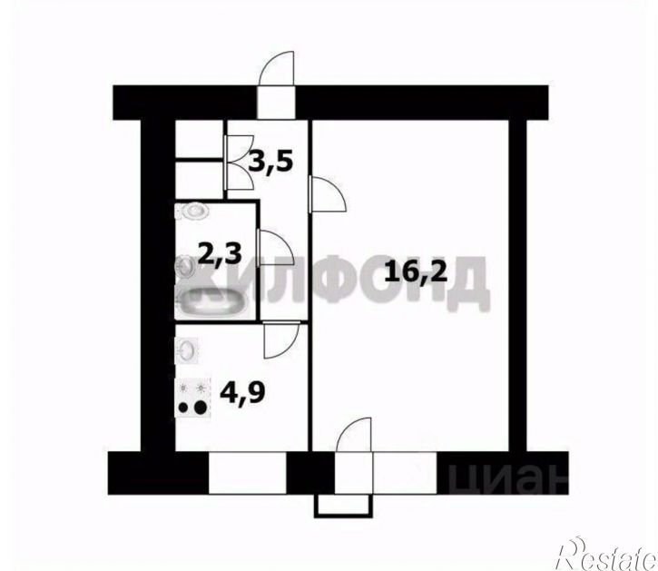 1-комн квартира ул Зорге, 36,  д. 36