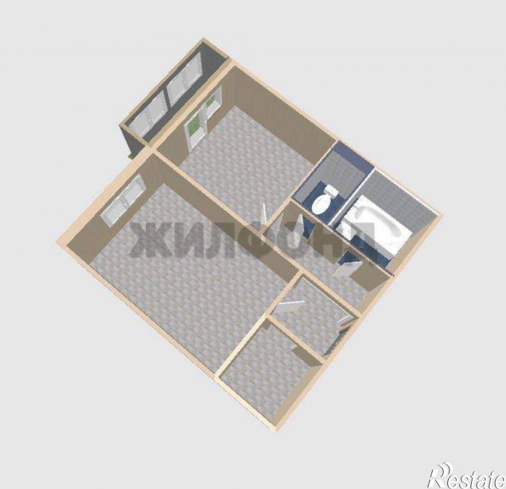 1-комн квартира Палласа улица, д.1