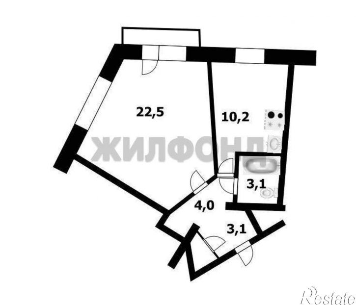 1-комн квартира Красный проспект, д.188