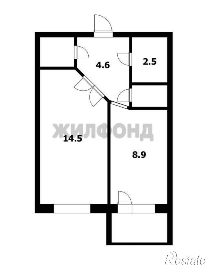 1-комн квартира Воскресная улица, д.35/2