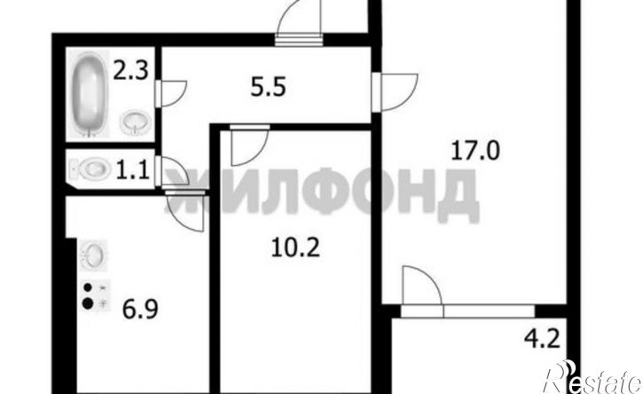 2-комн квартира ул Полтавская, 35,  д. 35