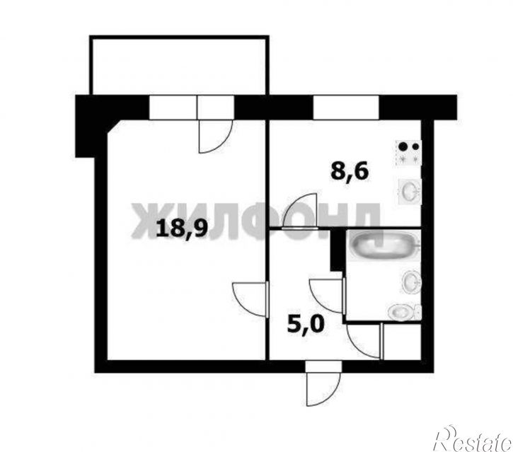 1-комн квартира Титова улица, д.238/2