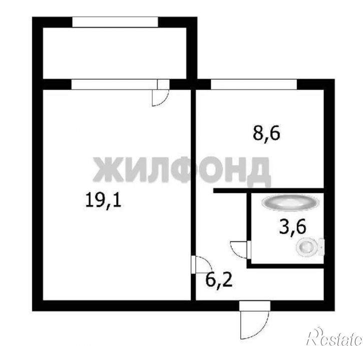 1-комн квартира Ключ-Камышенское Плато улица, д.26/1