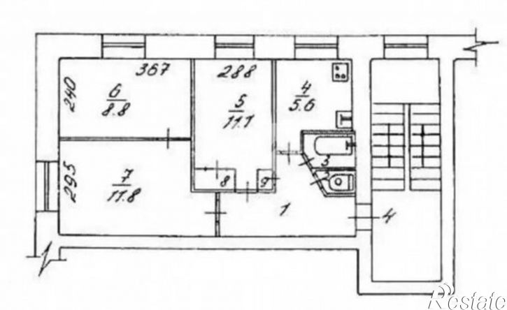 3-комн квартира ул Зорге, 179/1,  д. 179/1
