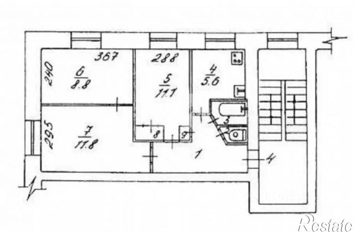 3-комн квартира ул Зорге, 179/1,  д. 179/1