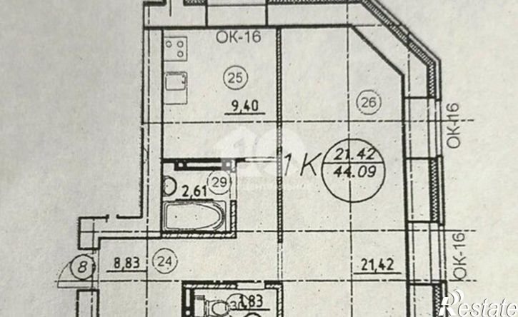 2-комн квартира ул Серафимовича, 24/1,  д. 24/1
