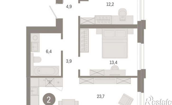 3-комн квартира в новом доме ул Журинская, 131А,  д. 131А
