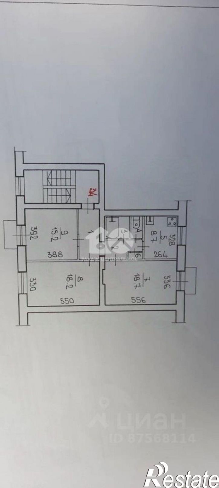 3-комн квартира ул Дениса Давыдова, 2А,  д. 2А